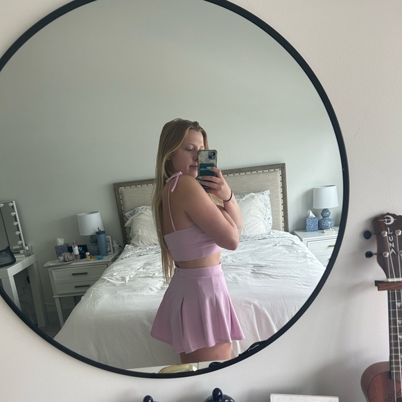 LUCY IN THE SKY Heather Two Piece Set in Lilac - Picture 2 of 4